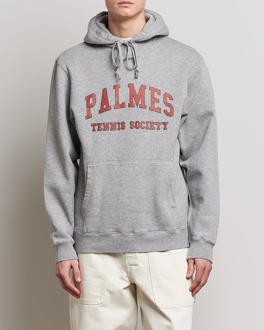 Herren | Palmes | Palmes | Mats Hooded Sweater Grey Melange