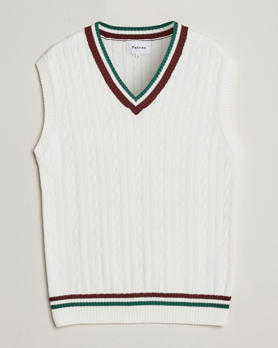 White knitted vest discount