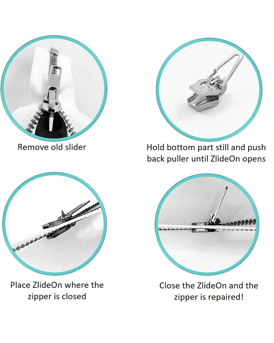 Herren |  | ZlideOn | Metal & Plastic Zipper Black