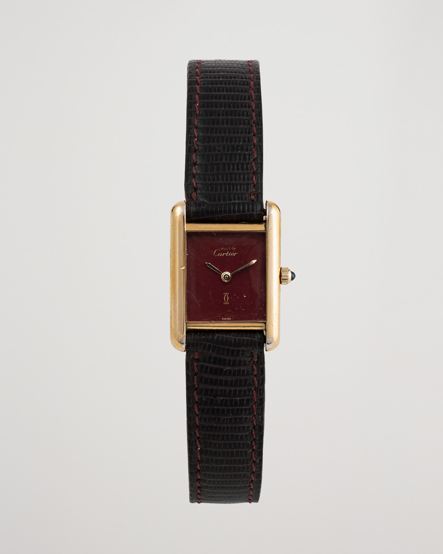Herren | Pre-Owned & Vintage Watches | Cartier Pre-Owned | Must de Cartier Tank Gold Brown