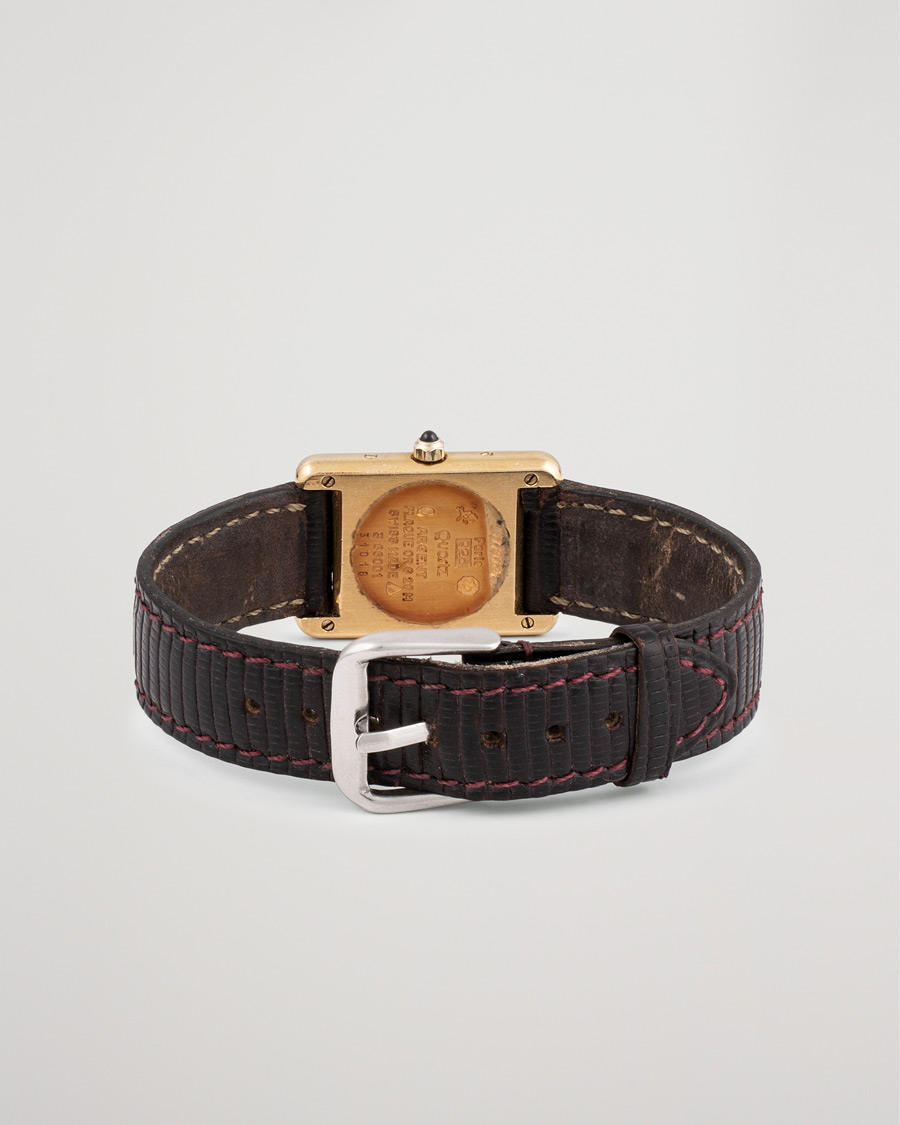 Herren | Pre-Owned & Vintage Watches | Cartier Pre-Owned | Must de Cartier Tank Gold Brown