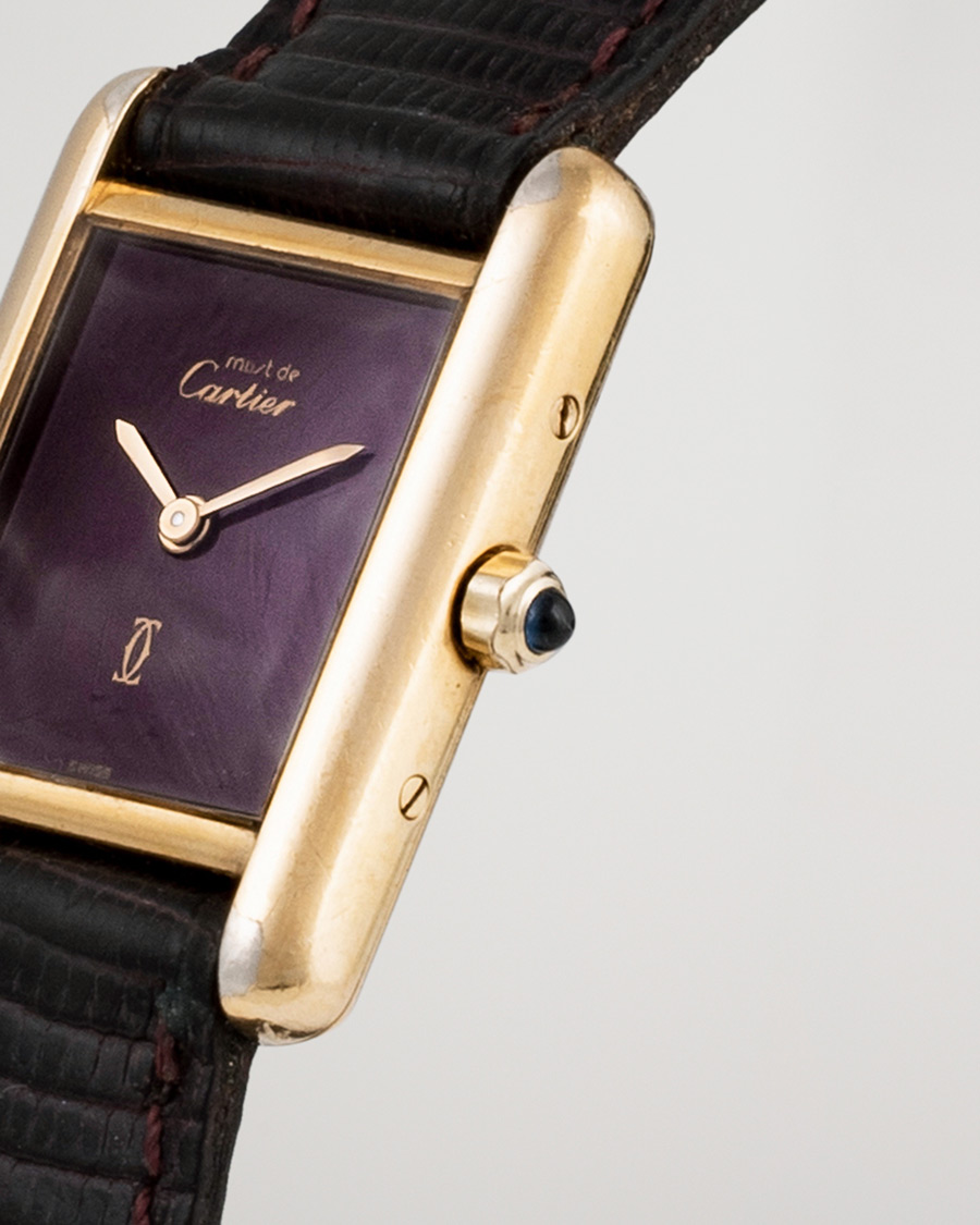 Herren | Pre-Owned & Vintage Watches | Cartier Pre-Owned | Must de Cartier Tank Gold Brown