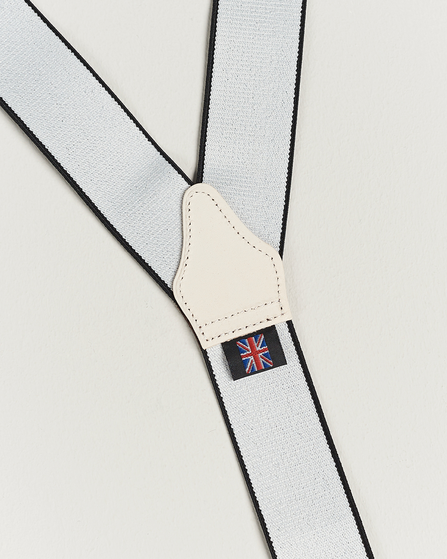 Herren | Albert Thurston Elastic Medallion Printed Braces 35mm Blue | Albert Thurston | Elastic Medallion Printed Braces 35mm Blue