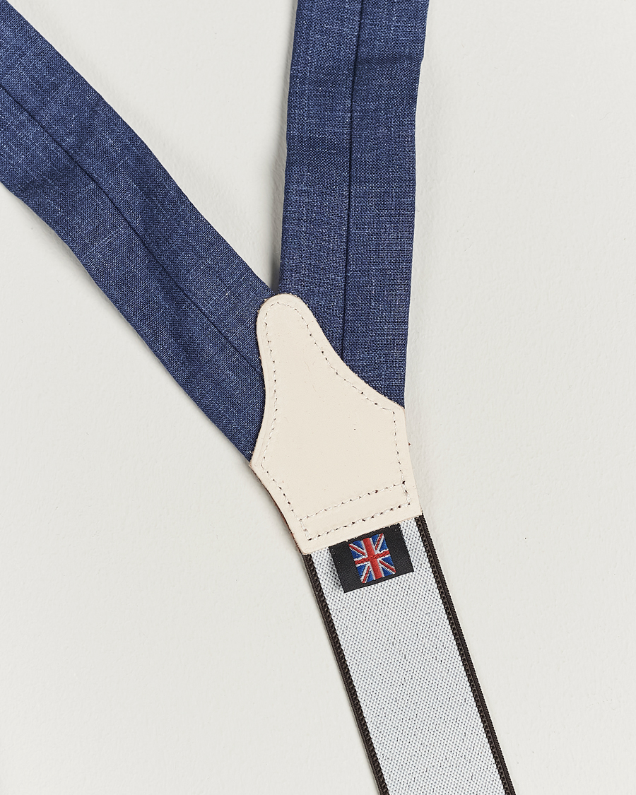 Herren | Hosenträger | Albert Thurston | Linen Braces Blue