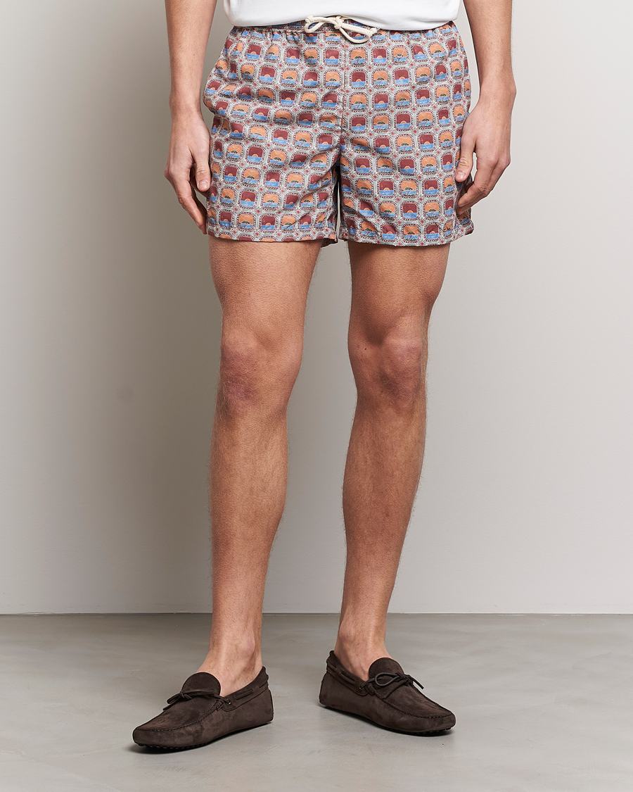 Herren |  | Ripa Ripa | Printed Swimshorts Red/Blue