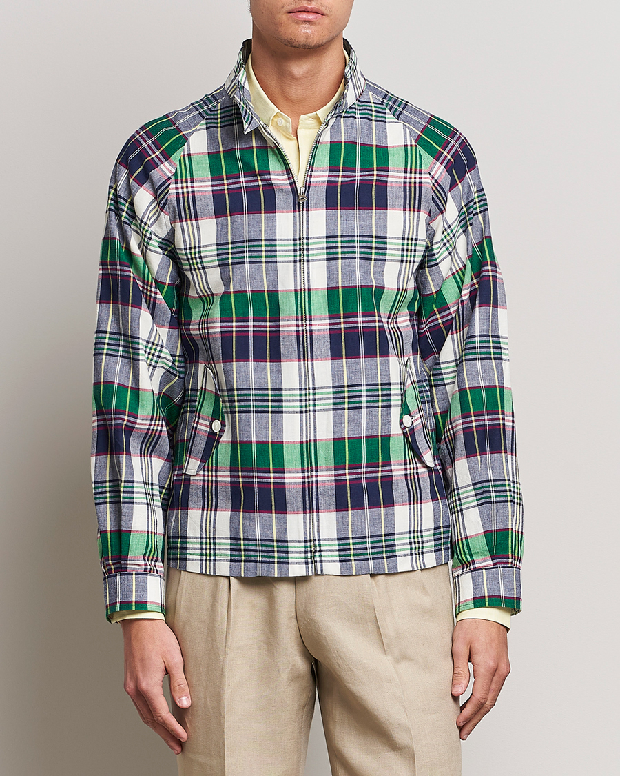 Herren |  | Beams F | Driving Blouson Blue Madras