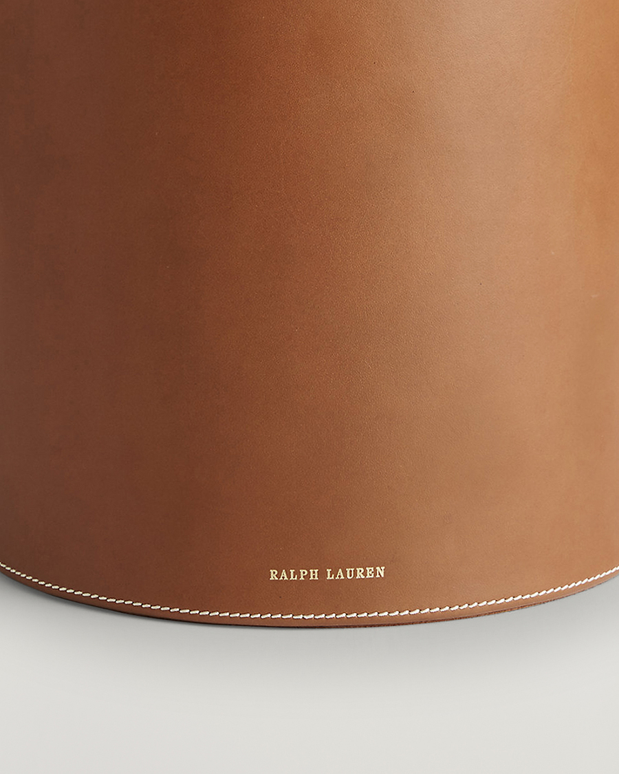 Herr |  | Ralph Lauren Home | Brennan Leather Waste Bin Saddle Brown