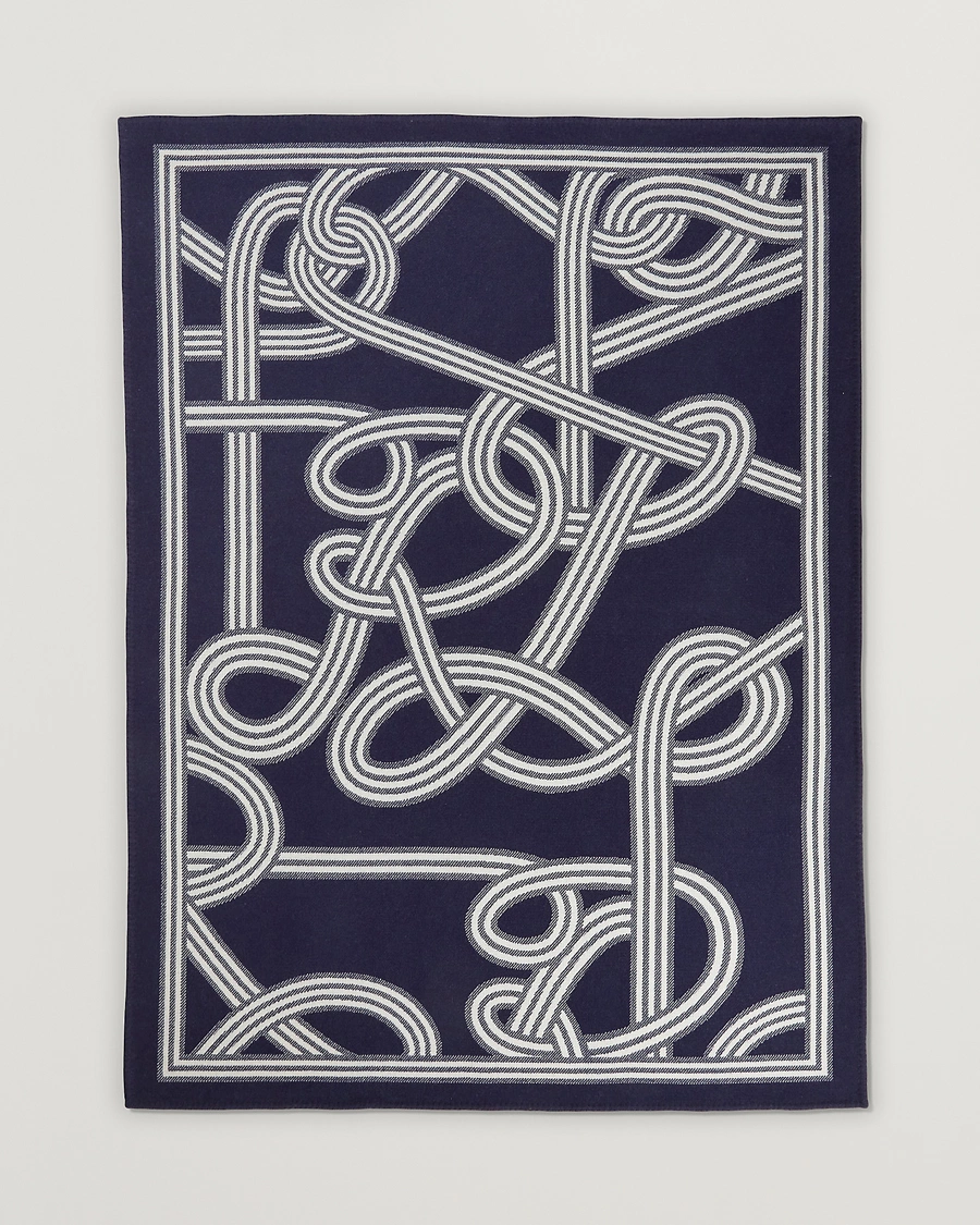 Herren |  | Ralph Lauren Home | Berken Wool/Cashmere Signature Logo Blanket Navy