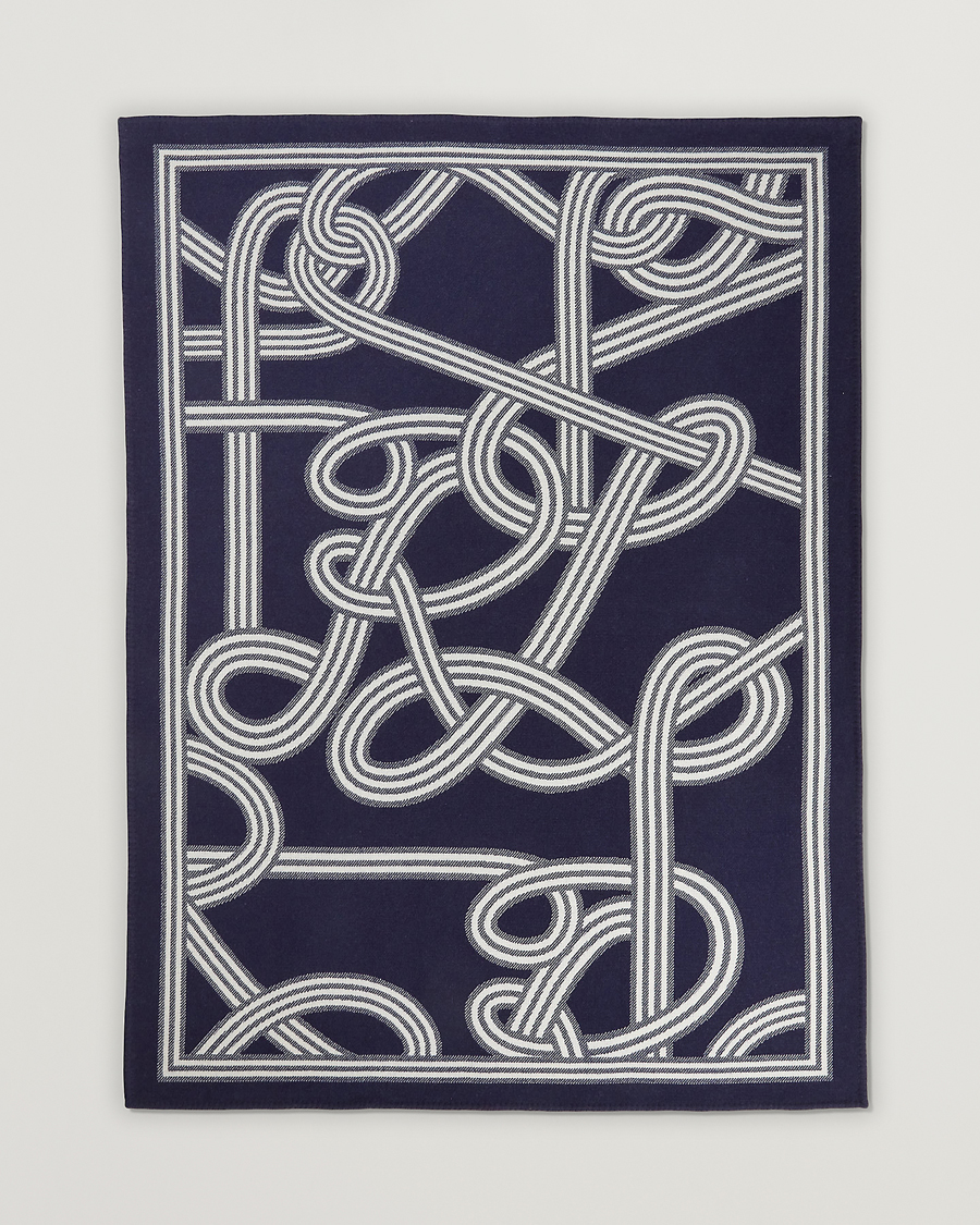 Herren | Ralph Lauren Home Berken Wool/Cashmere Signature Logo Blanket Navy | Ralph Lauren Home | Berken Wool/Cashmere Signature Logo Blanket Navy