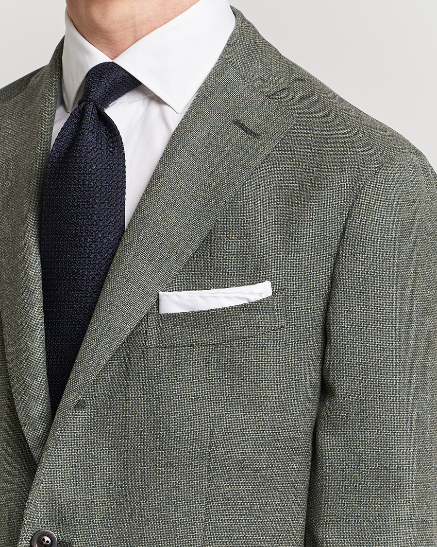 Herren | Einstecktücher | Eton | Signature Twill Pocket Square White