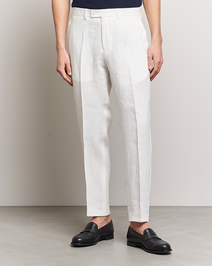 Herren |  | Oscar Jacobson | Deccan Linen Trousers White