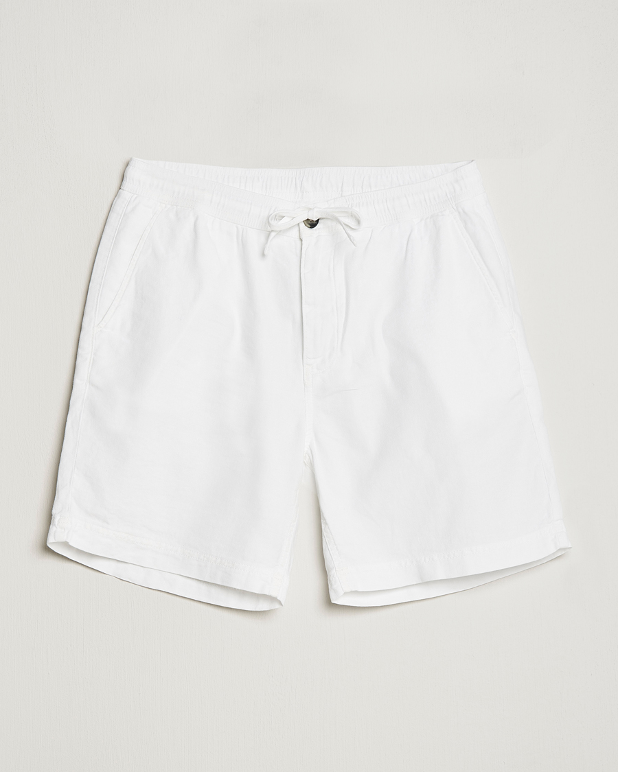 Herren | Shorts | Morris | Fenix Linen Drawstring Shorts White