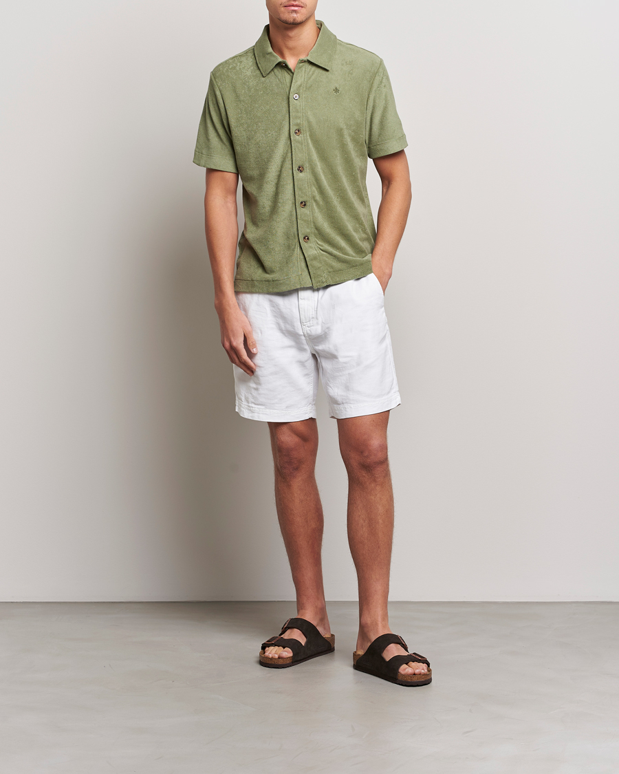 Herren | Shorts | Morris | Fenix Linen Drawstring Shorts White