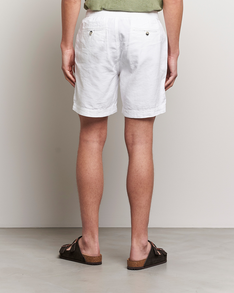 Herren | Shorts | Morris | Fenix Linen Drawstring Shorts White