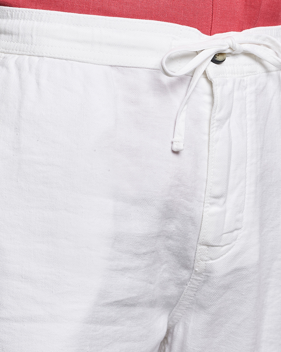 Herren | Hosen | Morris | Fenix Linen Drawstring Trousers White