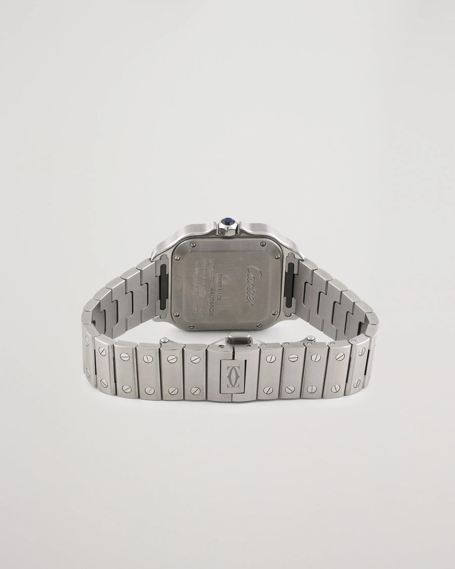Herren | Pre-Owned & Vintage Watches | Cartier Pre-Owned | Santos De Cartier WSSA0029 Steel White