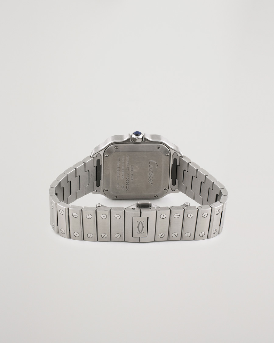 Herren | Pre-Owned & Vintage Watches | Cartier Pre-Owned | Santos De Cartier WSSA0029 Steel White