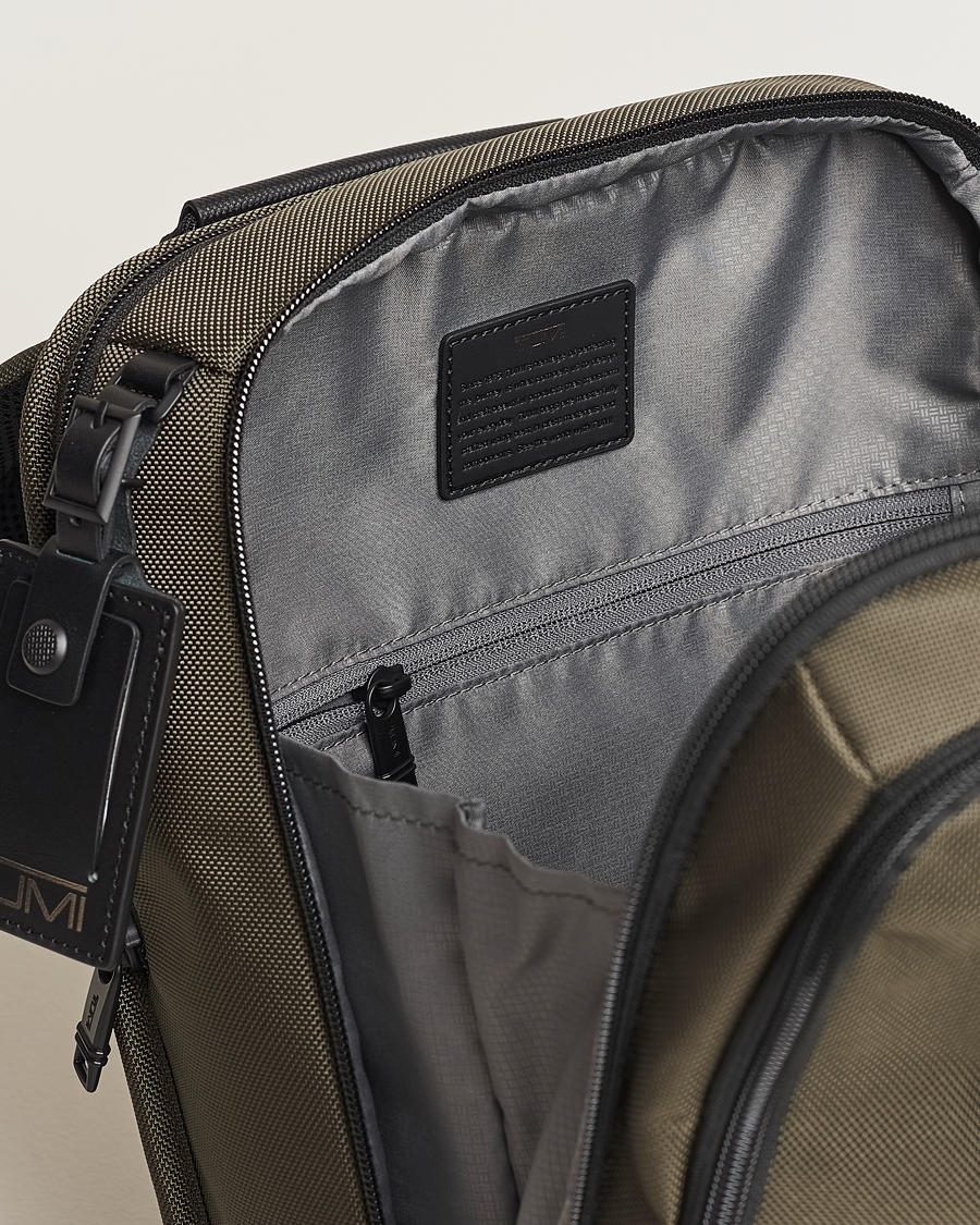 Herren | TUMI Alpha 3 Slim Backpack Olive Night | TUMI | Alpha 3 Slim Backpack Olive Night