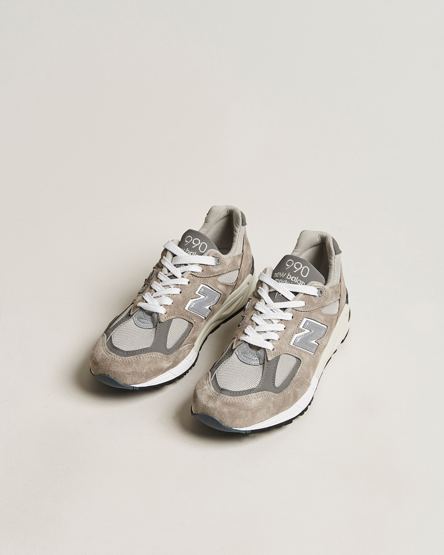 Herren | Laufschuhe Sneaker | New Balance | Made In USA 990 Sneakers Grey/White