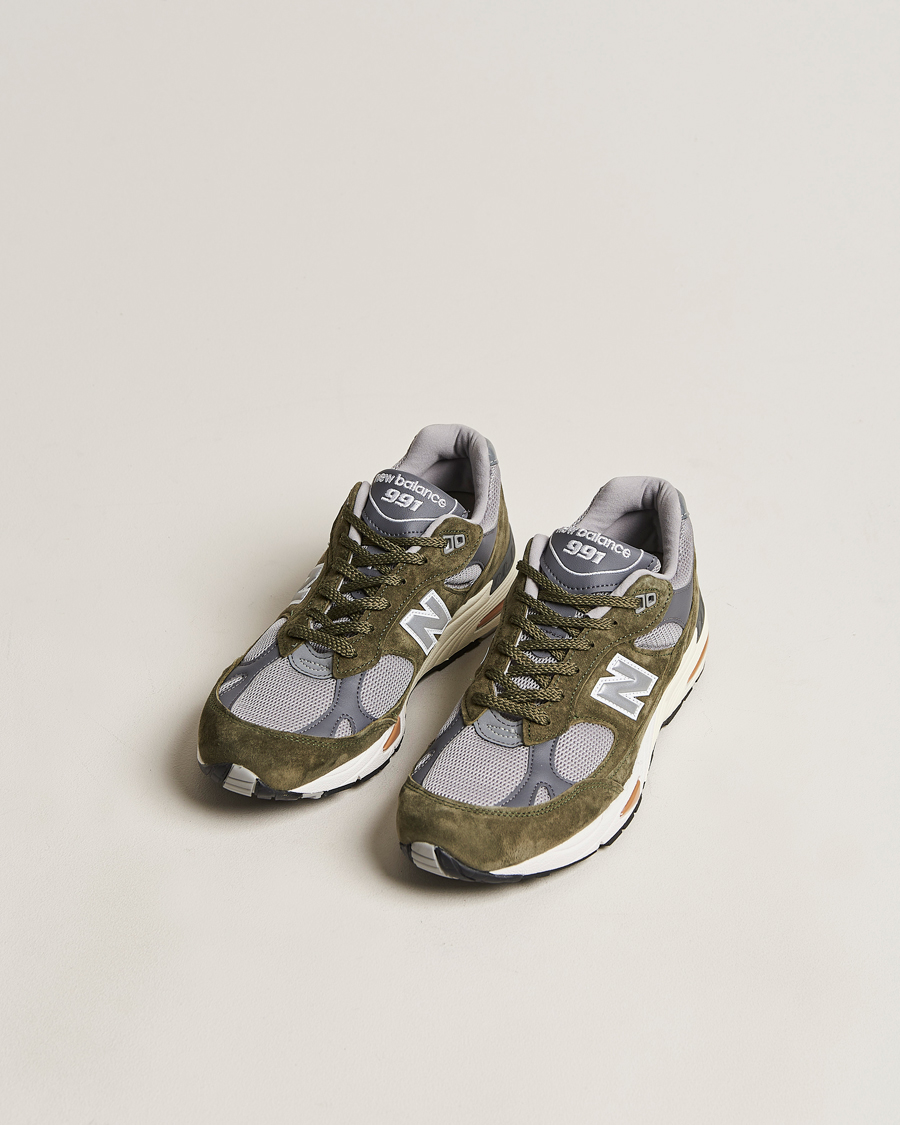 Herren | Laufschuhe Sneaker | New Balance | Made In UK 991 Sneakers Green/Grey