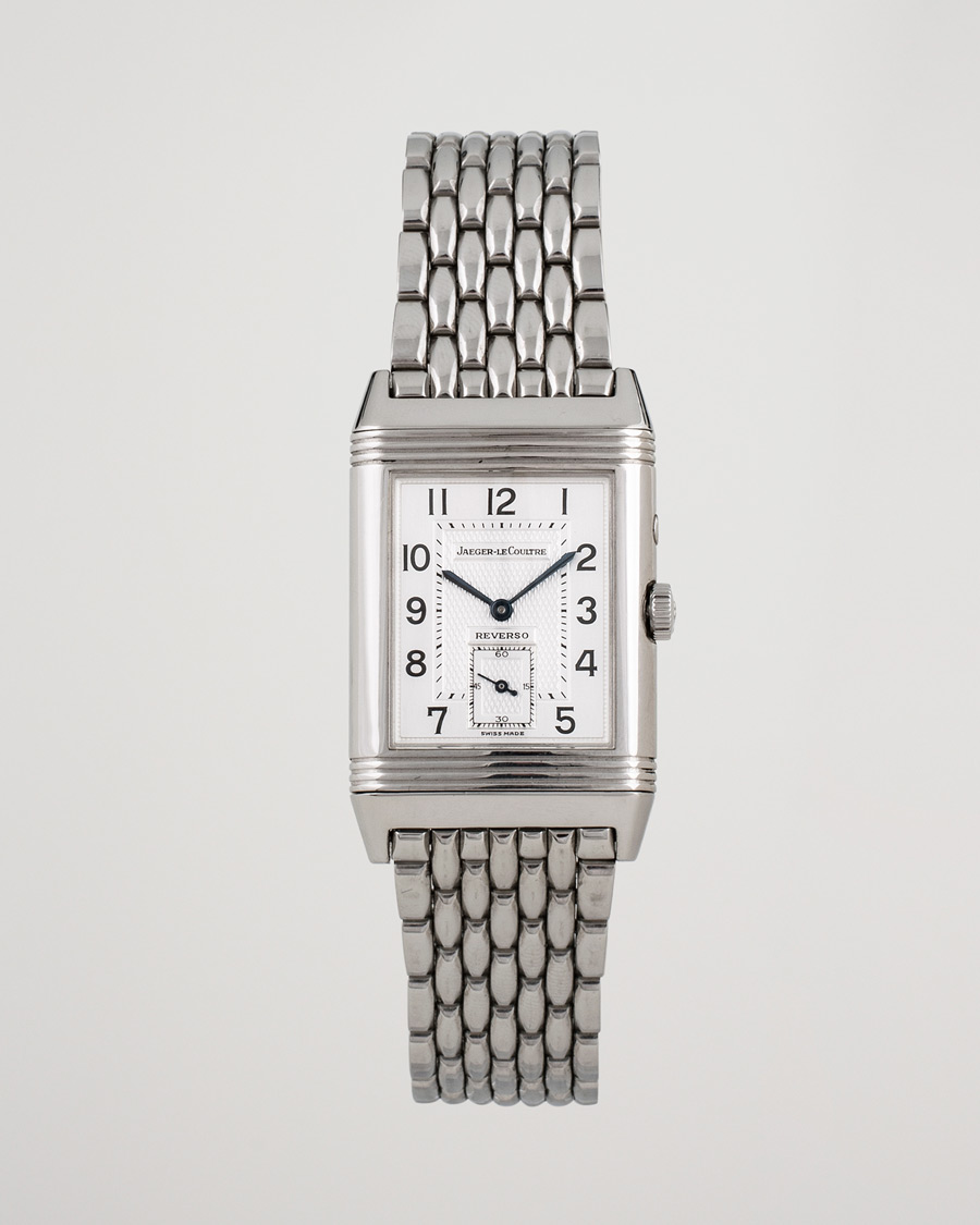 Herren | Pre-Owned & Vintage Watches | Jaeger-LeCoultre Pre-Owned | Reverso Duoface 270.8.54 Steel Silver Black