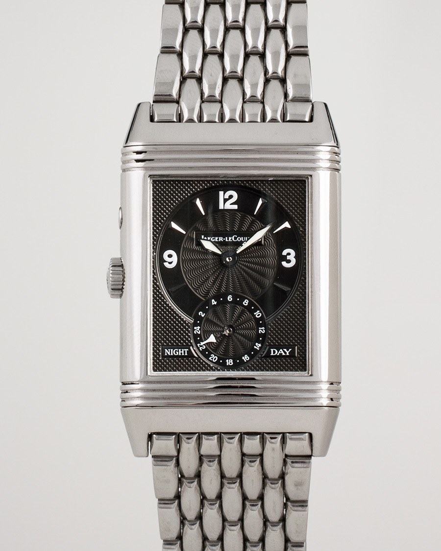 Herren | Pre-Owned & Vintage Watches | Jaeger-LeCoultre Pre-Owned | Reverso Duoface 270.8.54 Steel Silver Black