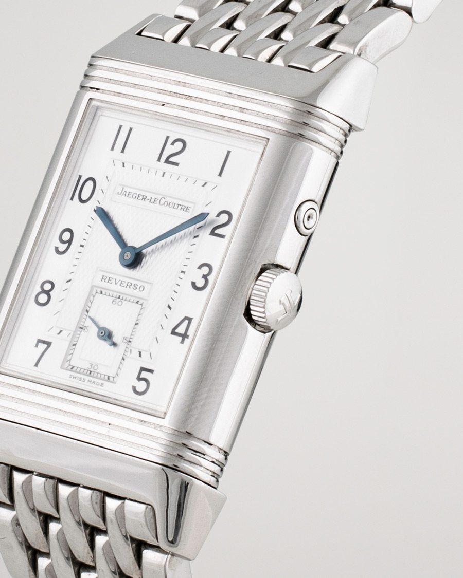 Herren | Pre-Owned & Vintage Watches | Jaeger-LeCoultre Pre-Owned | Reverso Duoface 270.8.54 Steel Silver Black