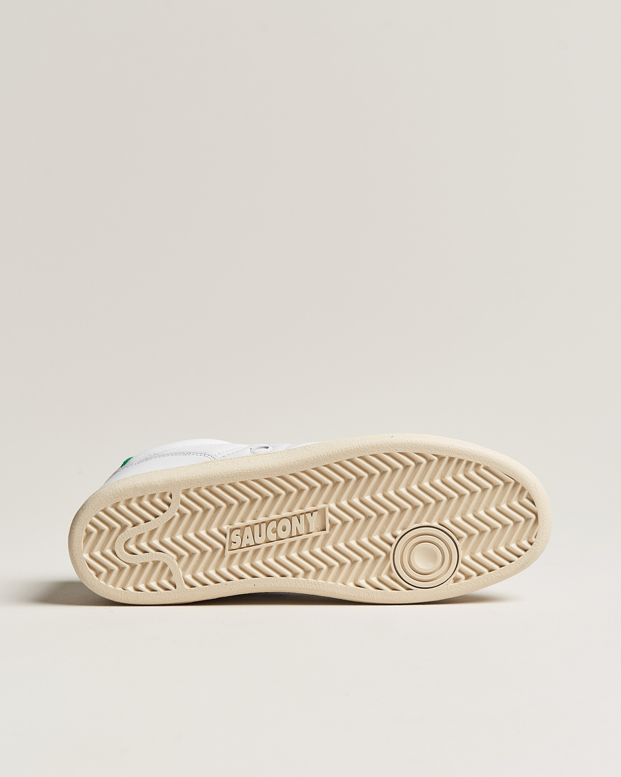 Herren | Saucony Jazz Court Leather Sneaker White/Green | Saucony | Jazz Court Leather Sneaker White/Green