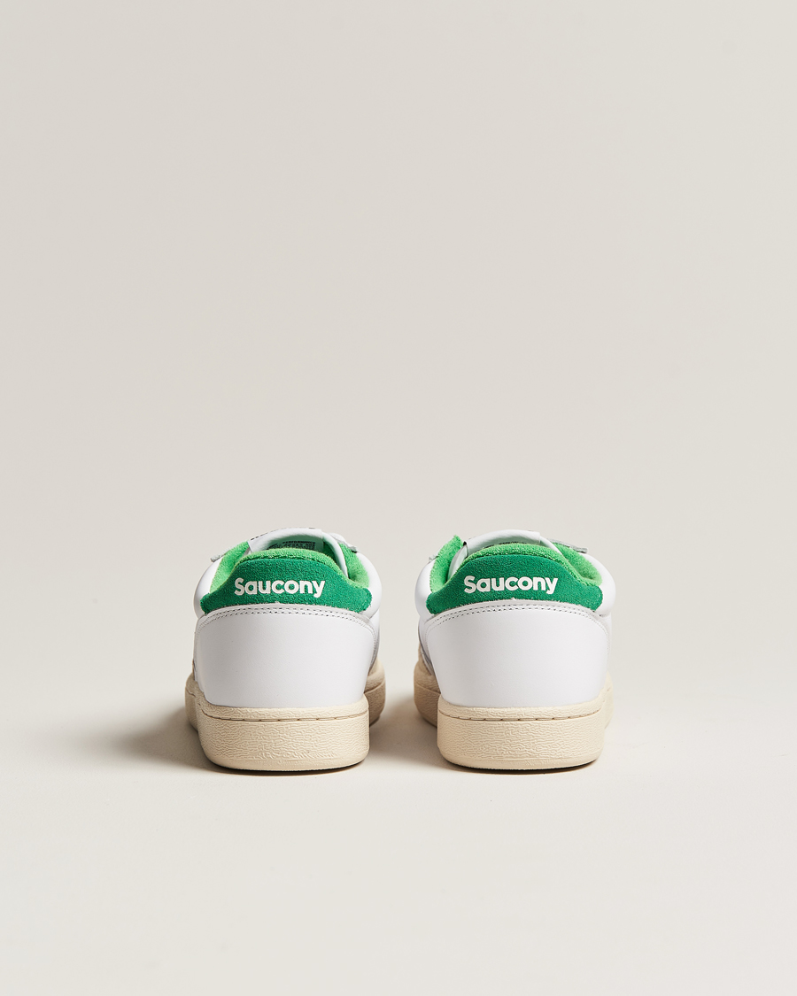 Herren | Saucony Jazz Court Leather Sneaker White/Green | Saucony | Jazz Court Leather Sneaker White/Green