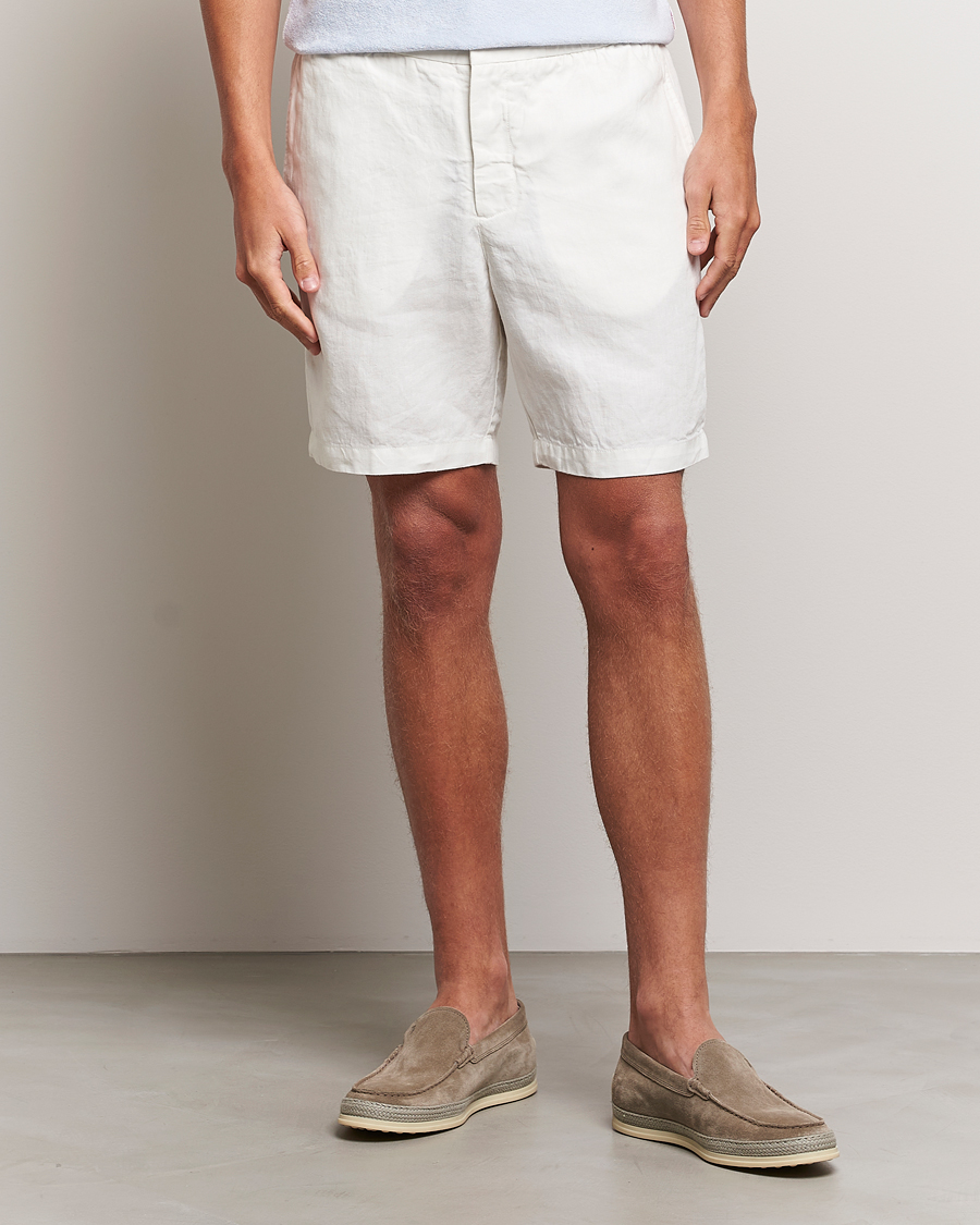 Herren | Orlebar Brown | Orlebar Brown | Cornell Linen Shorts Sandbar