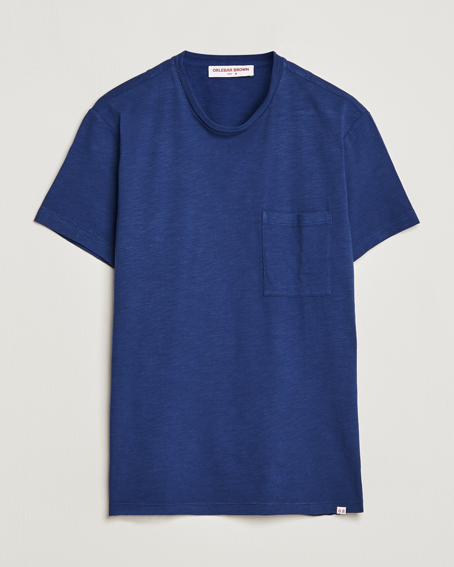 Herren | 30% sale | Orlebar Brown | OB Classic Garment Dyed Cotton T-Shirt Lagoon Blue