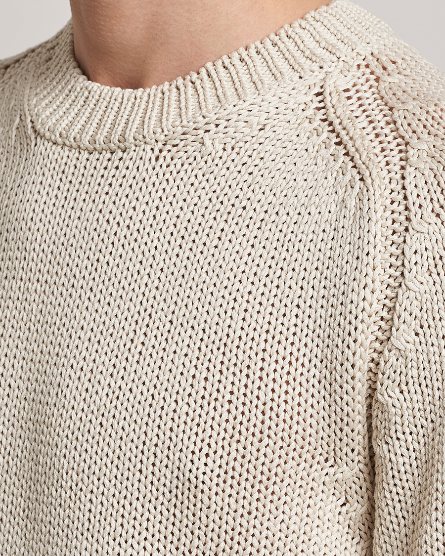 Herren | Pullover | Orlebar Brown | Lippen Organic Cotton Sweatshirt White Sand