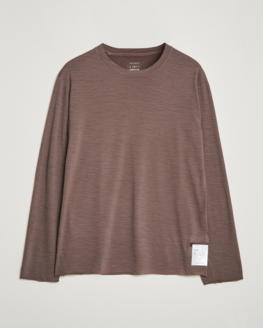 Herren | T-Shirts | Satisfy | CloudMerino Long Tee Warm Stone