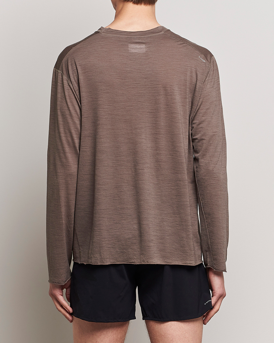 Herren | T-Shirts | Satisfy | CloudMerino Long Tee Warm Stone