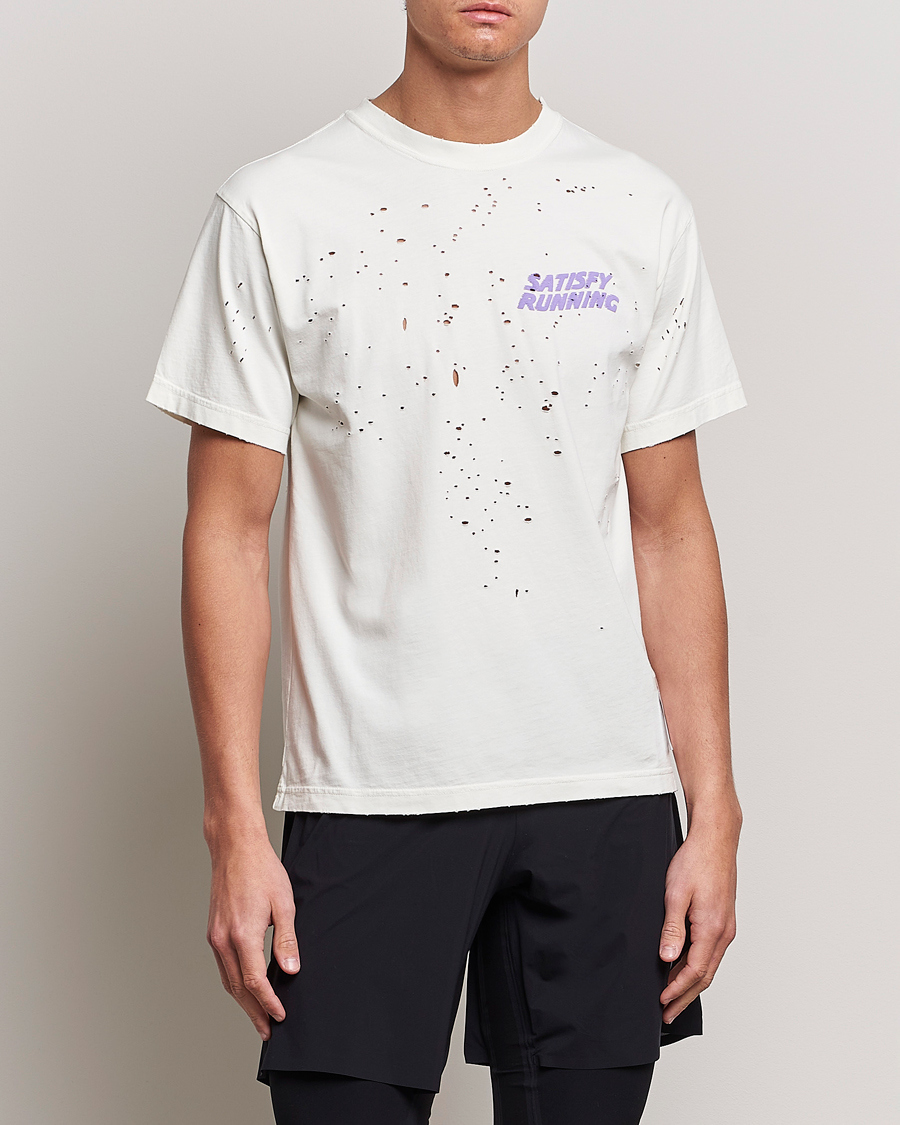 Herren | T-Shirts | Satisfy | MothTech T-Shirt Off White
