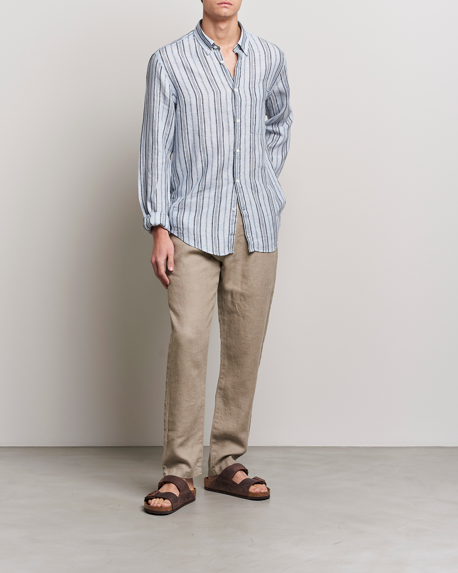 Herren | Hosen | NN07 | Karl Linen Trousers Greige