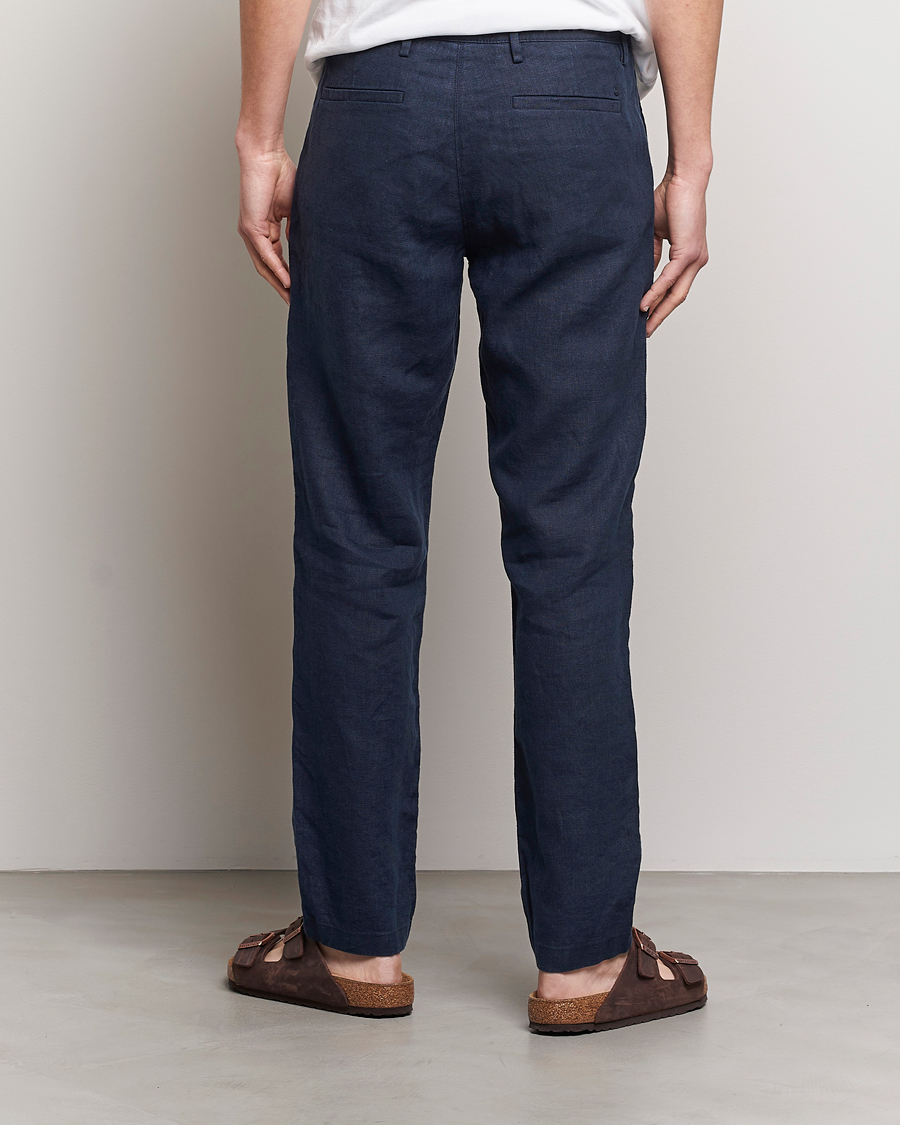 Herren | Hosen | NN07 | Karl Linen Trousers Navy