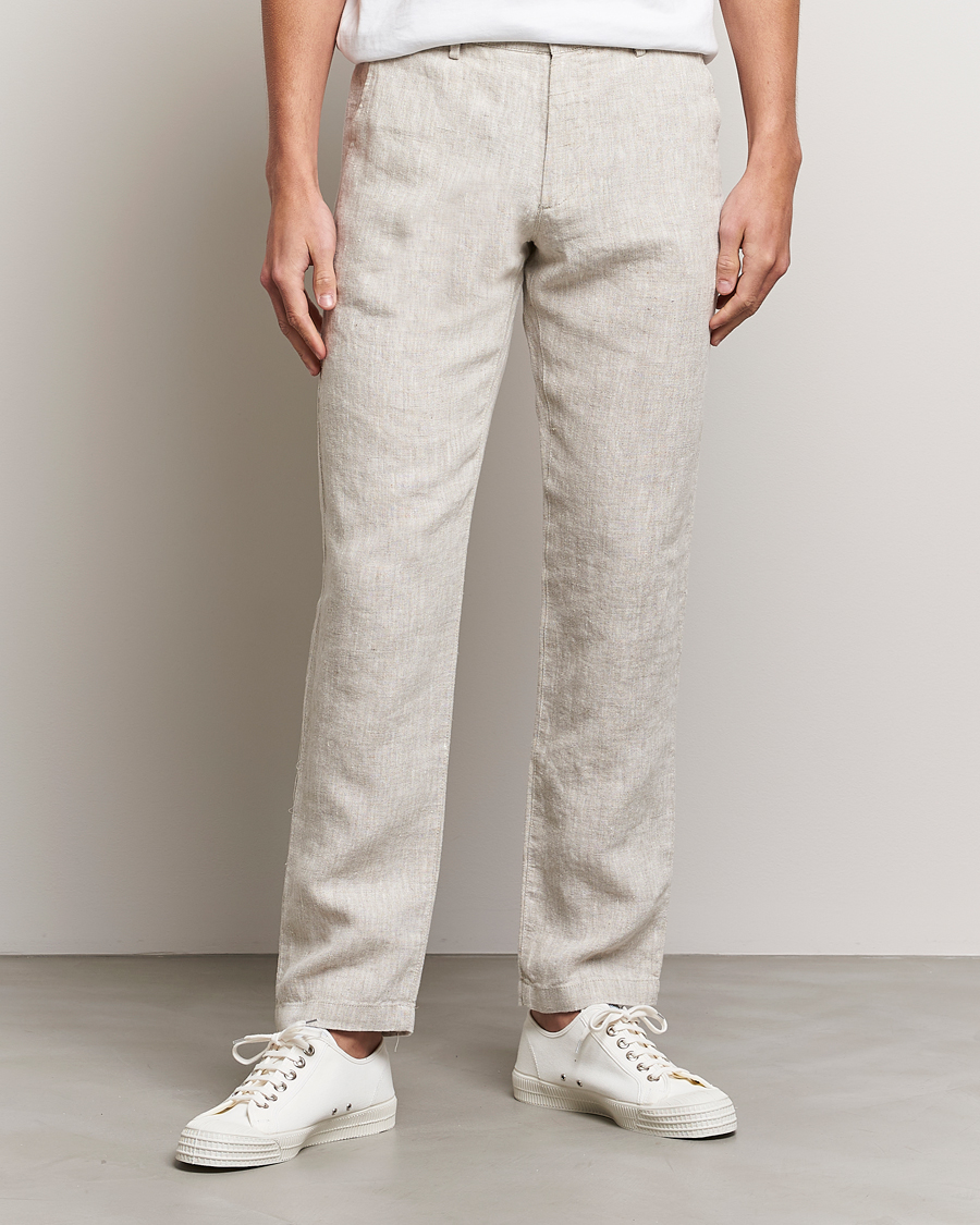 Herren |  | NN07 | Karl Linen Trousers Oat