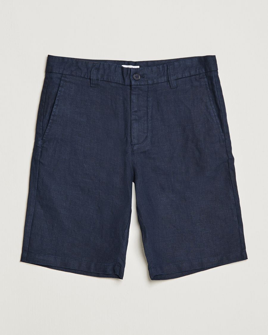 Herren | 30% sale | NN07 | Crown Linen Shorts Navy