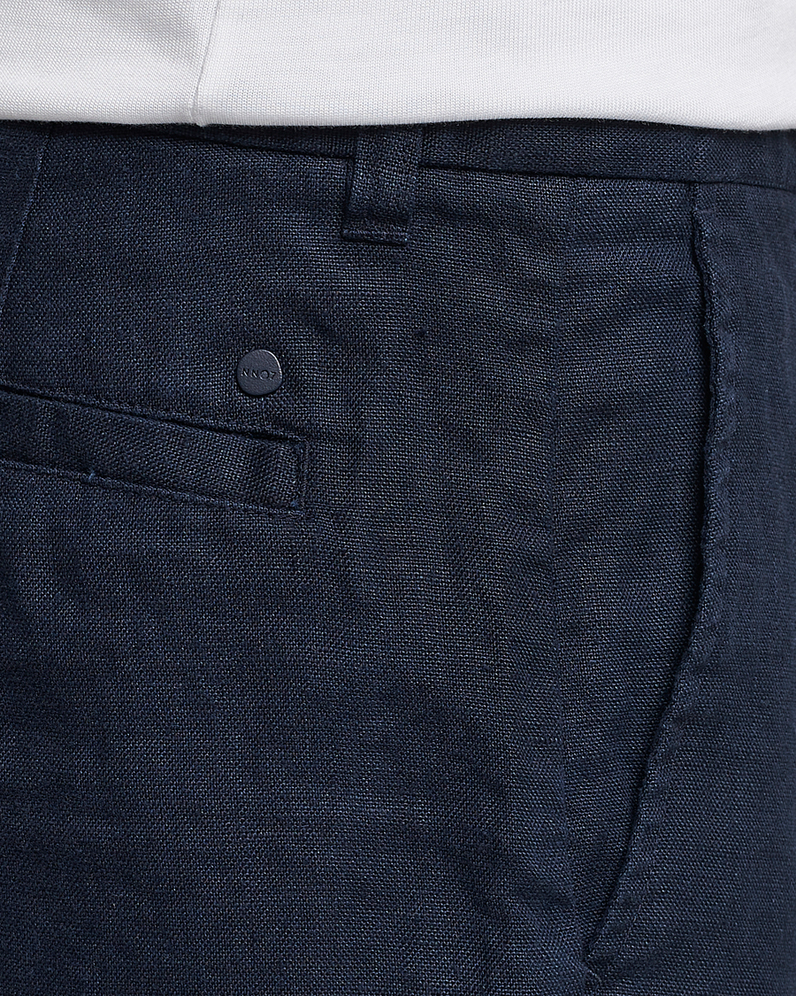 Herren | Shorts | NN07 | Crown Linen Shorts Navy