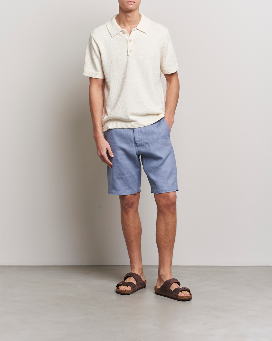 Herren | Shorts | NN07 | Crown Linen Shorts Dust Blue