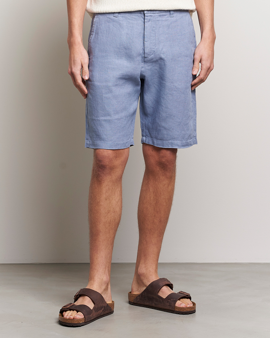 Herren |  | NN07 | Crown Linen Shorts Dust Blue