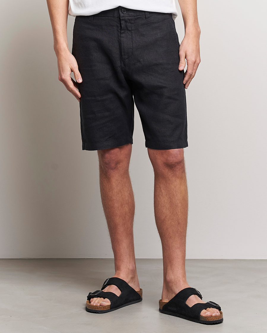 Herren |  | NN07 | Crown Linen Shorts Black