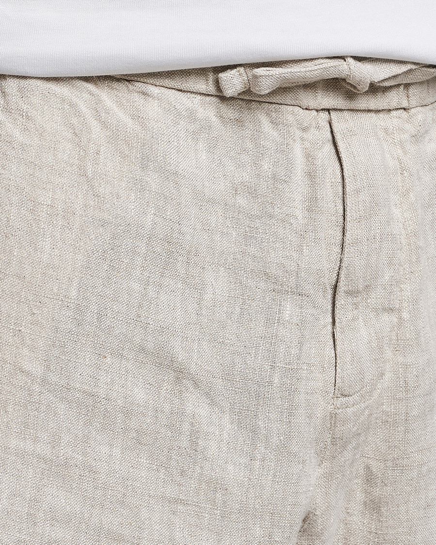 Herren | Shorts | NN07 | Keith Drawstring Linen Shorts Oat