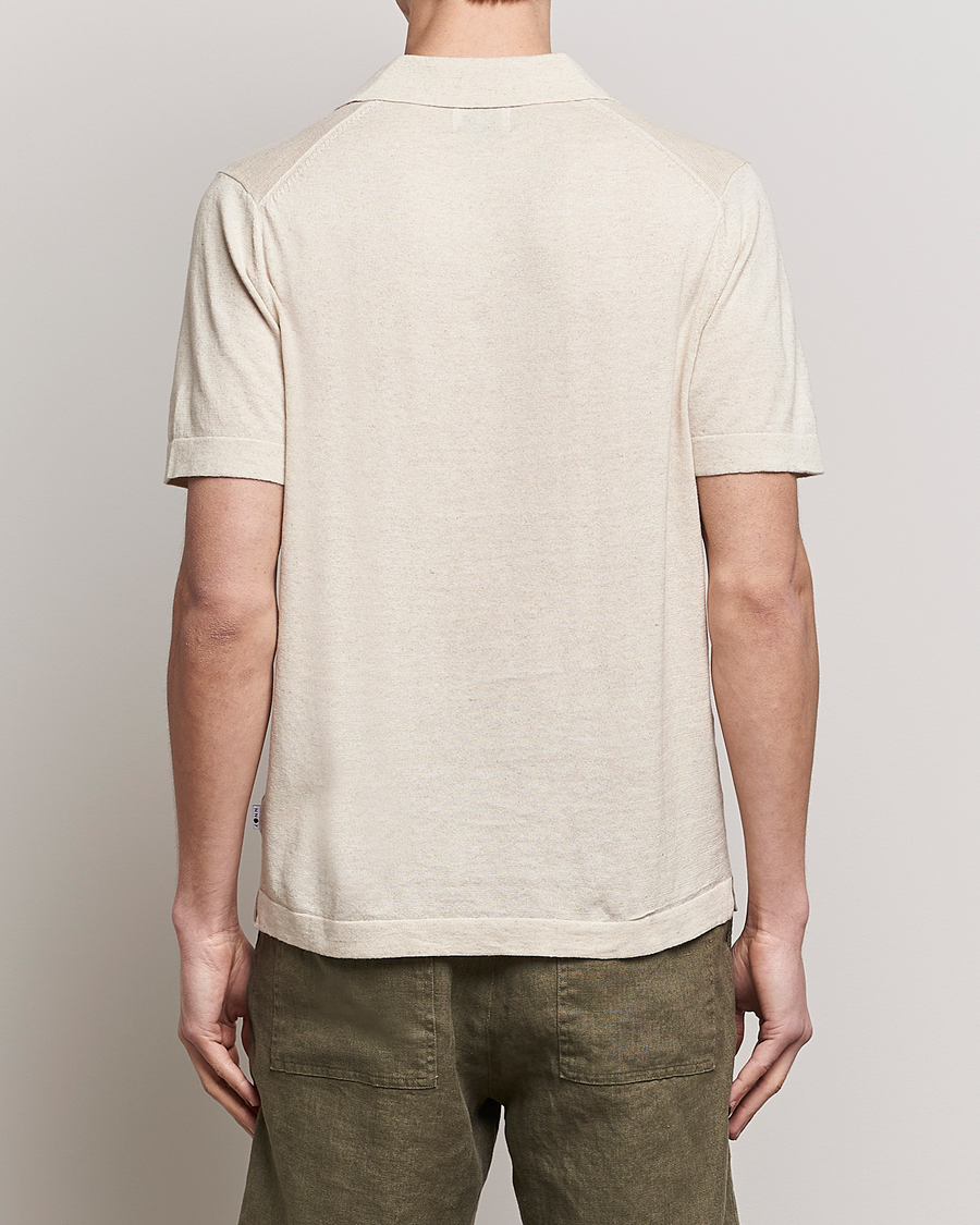 Herren | Poloshirts | NN07 | Ryan Cotton/Linen Polo Oat