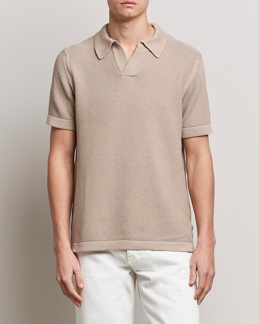 Herren | Poloshirt | NN07 | Ryan Organic Cotton Polo Greige