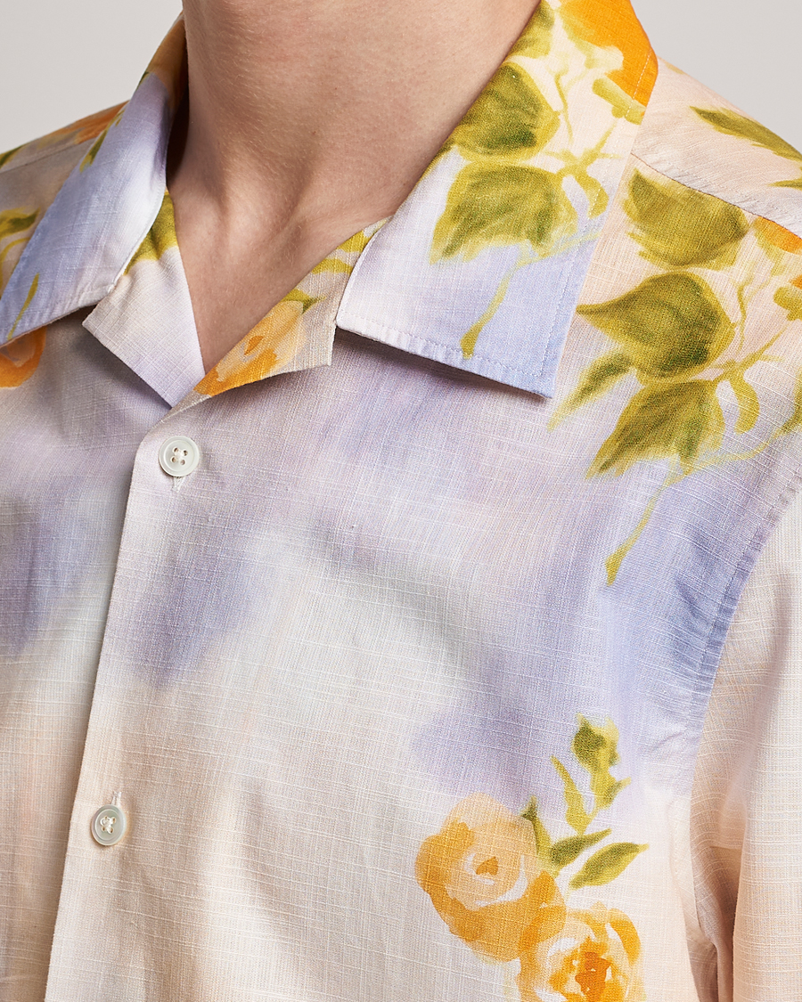 Herren | Hemden | NN07 | Ole Short Sleeve Printed Cotton/Tencel Shirt Multi