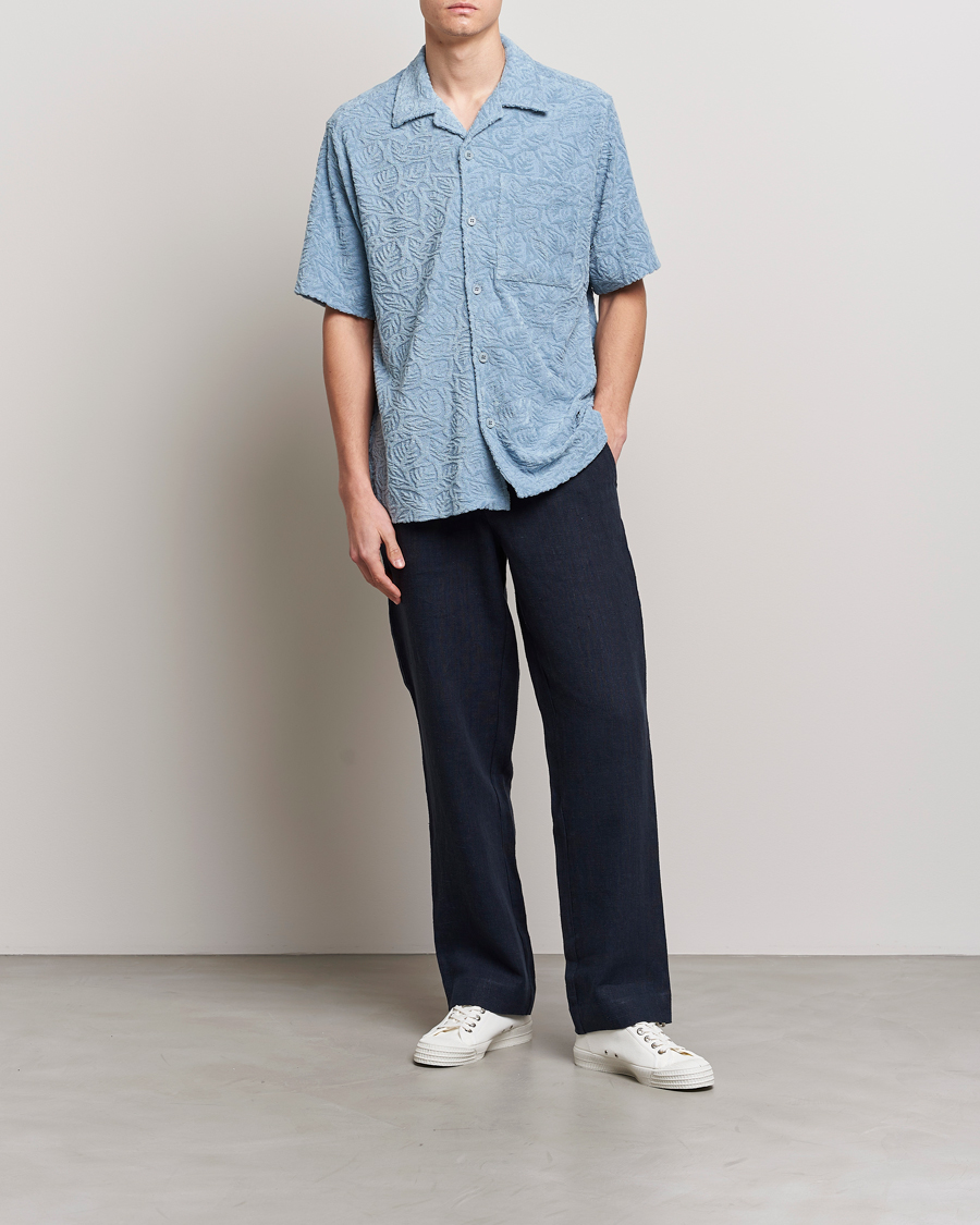 Herren | Poloshirts | NN07 | Julio Structured Terry Polo Ashley Blue