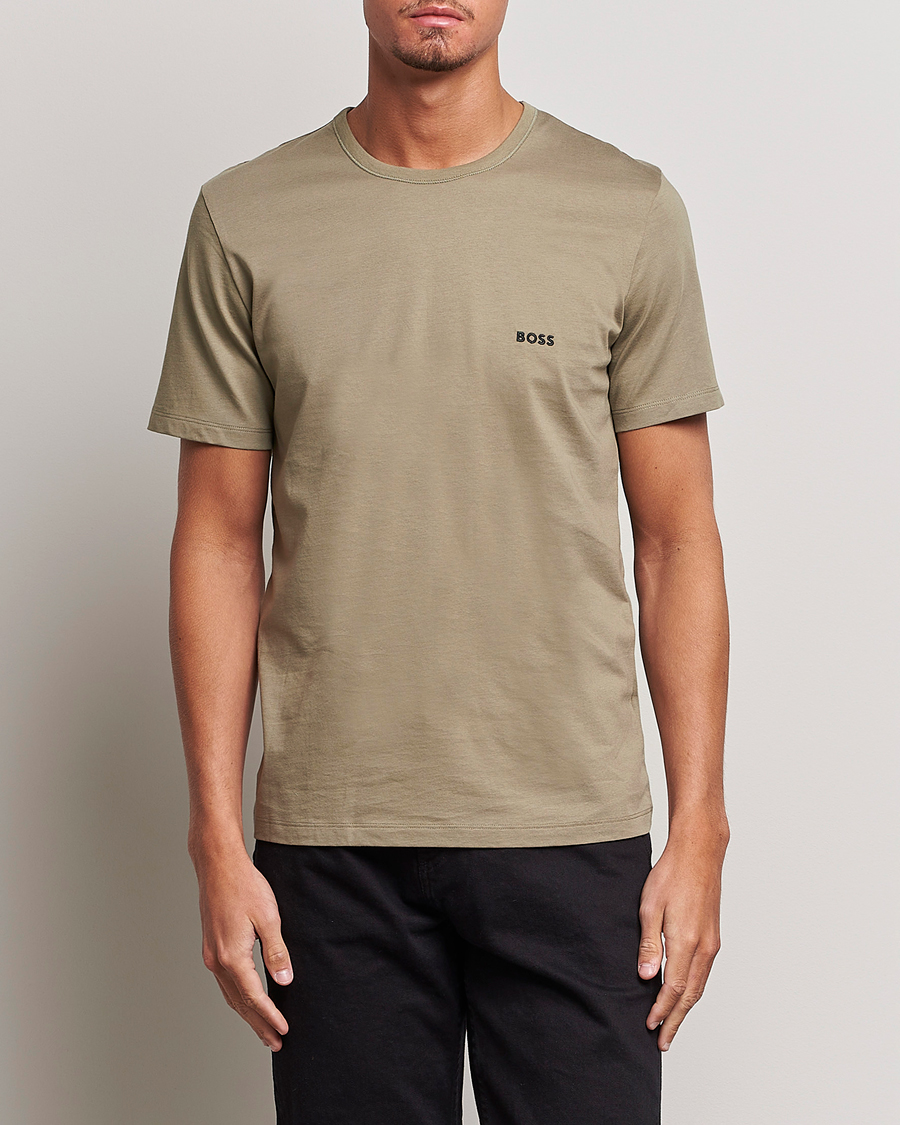 Herren | T-Shirts | BOSS BLACK | 3-Pack Crew Neck T-Shirt Green/Black/Navy