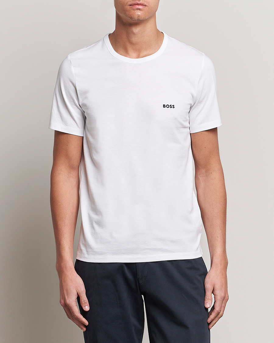 Herren | Schwartze t-shirts | BOSS BLACK | 3-Pack Crew Neck T-Shirt White/Navy/Black